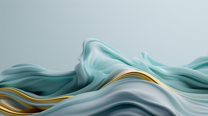  light blue and gold abstract pattern texture background with waves