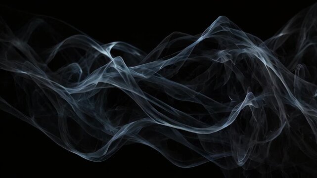 abstract depression feeling and mind concept on Plain Black Background.mp4
