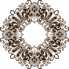 Baroque engraved. Victorian floral ornamental borders, vintage decorative frame elements. Vector illustration royal set for wedding invitation and greeting cards, ornaments romantic invitations