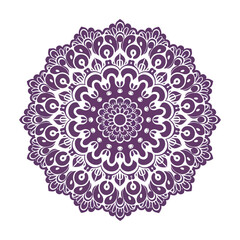 A purple mandala design 