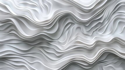 Fototapeta premium Abstract White Wavy Textures. Marble mural background and wallpaper. AI generated image
