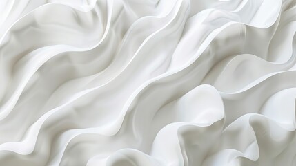 Obraz premium Abstract White Wavy Textures. Marble mural background and wallpaper. AI generated image