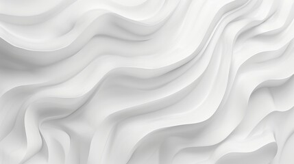Abstract White Wavy Textures. Marble mural background and wallpaper. AI generated image