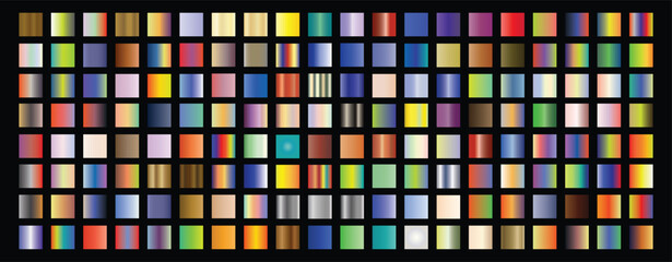 Fototapeta premium Set of Trendy Colorful Gradients: Buttons for Websites with Diverse Color Combinations, Vivid Color Spheres, and Background Templates for Flyers and Social Media Posts,Web Gradient 