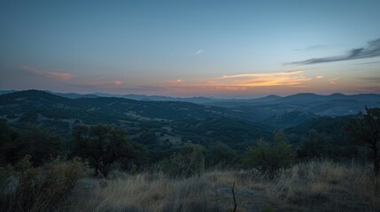 Evening sky after sundown