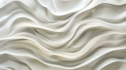 Fototapeta premium Abstract White Wavy Textures. Marble or stone mural background and wallpaper. AI generated image