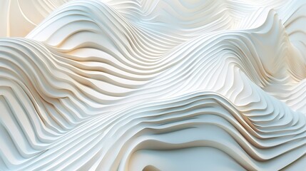 Obraz premium Abstract White Wavy Textures. Marble or stone mural background and wallpaper. AI generated image