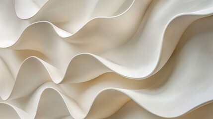 Obraz premium Abstract White Wavy Textures. Marble or stone mural background and wallpaper. AI generated image