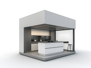 Modern White Minimalist Kitchen Design