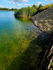 Widok, woda, słońcez wakacje, relaks, natura