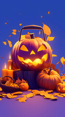 Obraz premium Halloween Jack-O-Lantern