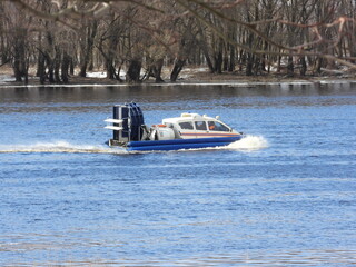 Fototapeta premium boat on the river
