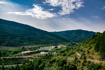 landscape with mountains