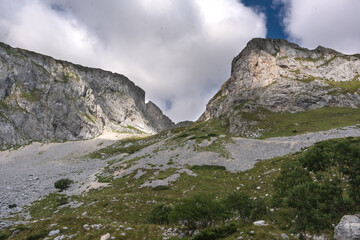 Majestic summer day in the Durmitor National park. Village Zabljak, Montenegro, Balkans, Europe. Scenic image of popular travel destination. Discover the beauty of earth. Hiking nature destination