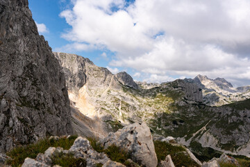 Majestic summer day in the Durmitor National park. Village Zabljak, Montenegro, Balkans, Europe. Scenic image of popular travel destination. Discover the beauty of earth. Hiking nature destination