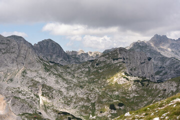 Majestic summer day in the Durmitor National park. Village Zabljak, Montenegro, Balkans, Europe. Scenic image of popular travel destination. Discover the beauty of earth. Hiking nature destination