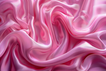 Obraz premium Pink Silk Texture with Elegant Drapes
