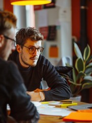A pair of people sharing a meal together, great for foodie or social media use