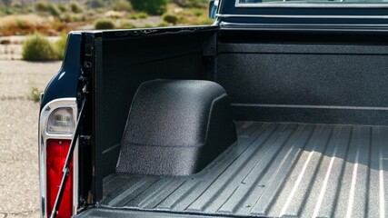 Black truck bed