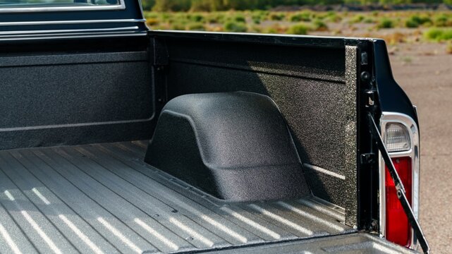 Black truck bed