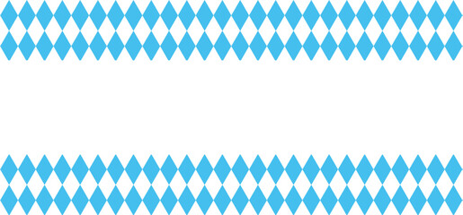 Bavarian Oktoberfest seamless pattern with blue and white rhombus Flag of Bavaria Oktoberfest blue checkered background Wallpaper Vector old diamonds background