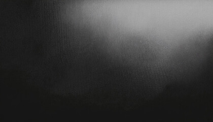 Black and White Grainy Textured Dark Banner Poster with Gray and Black Backdrop, Ideal for Modern and Minimalist Design Projects