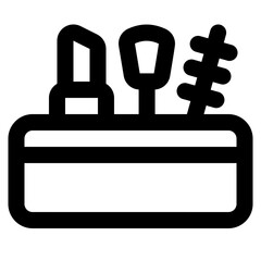 makeup container icon