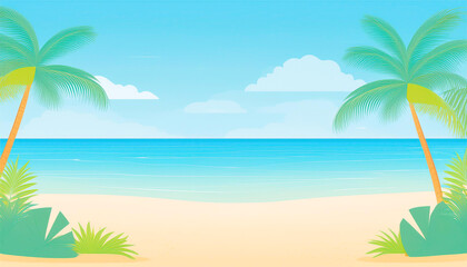 Obraz premium 南国ビーチイメージ