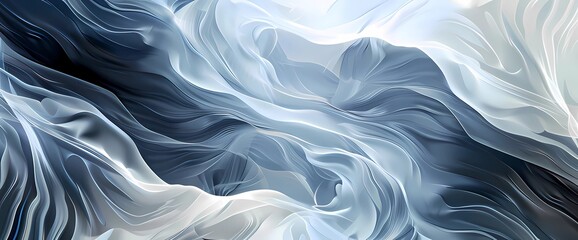 Obraz premium abstract moving designed horizontal banner with dark gray, light gray and blue chill colors.