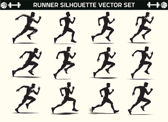 Runner Silhouette Vector Illustration