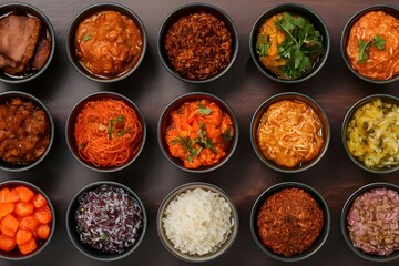 Breakfast in South India Sambar or curry recipes and coconut chutney complement Rava idli