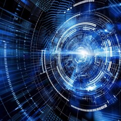 Fototapeta premium Illustrazione di tecnologia astratta