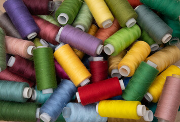 Multicolor threads collection for background