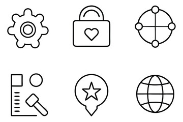 Internet line art illustration Design Concepts