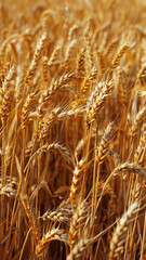 Fototapeta premium Detailed Texture of Golden Wheat Field