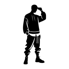 Street Style Silhouette of a Young