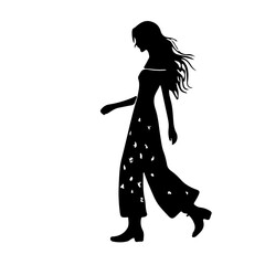 Stylish Women Silhouettes in Modern and Classic Outfits