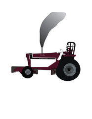 pulling tractor