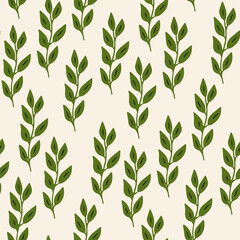 Floral seamless pattern. Cute summer background with flowers and leaves. Modern floral compositions. Fashion vector stock illustration for wallpaper, posters, card, fabric, textile