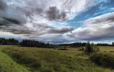landscape with clouds