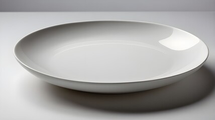 empty plate isolated on white background