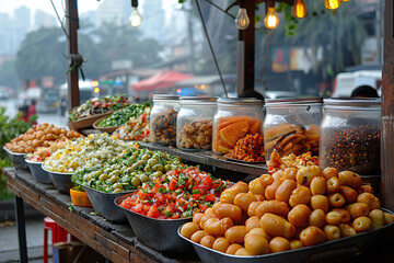 Obraz premium Colombian Street Food in Bogota