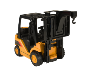 Forklift isolated on a blank background cutout.