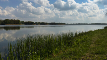 clouds over the lake
