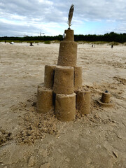 sand castle on the beach