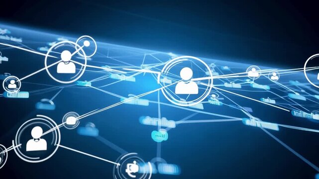 Dependence of people on each other. Global interconnection of people on social networks and life.