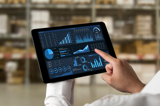 Business data dashboard provide business intelligence analytic for marketing strategy planning snugly with big data set to analyze customer demands and foreseeing business future - Powered by Adobe
