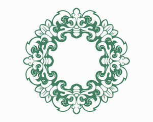 Baroque engraved. Victorian floral ornamental borders, vintage decorative frame elements. Vector illustration royal set for wedding invitation and greeting cards, ornaments romantic invitations