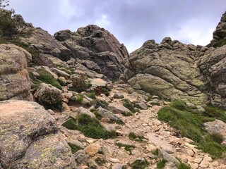 hiking the beautiful GR20 trail in corsica