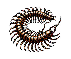 centipede vector illustration design isolated on a transparent background
